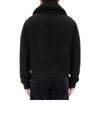 AMI XL Größe Shearling Kragenjacke UJK010 001 65129909 [P]