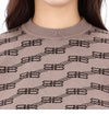 BALENCIAGA BB モノグラム プルオーバー ニット 733863 T3253 9378 46549026 [P]