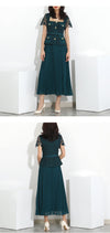 Self-Portrait Lace Pleated Midi Dress 157871178 [P]