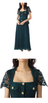 Self-Portrait Lace Pleated Midi Dress 157871178 [P]