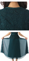 Self-Portrait Lace Pleated Midi Dress 157871178 [P]