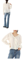 Louise Misha Size 44 Lucky Chance Blouse WRIS23B0044 OFFWHITE 44142855 [P]