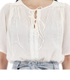 LOUISE MISHA 44サイズ 半袖ブラウス MARINE OFFWHITE 49670042 [P]