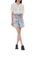 LOUISE MISHA 44サイズ 半袖ブラウス MARINE OFFWHITE 49670042 [P]