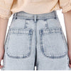 LOUISE MISHA 25インチ デニム ハーフ パンツ WRPS23PR576 LIGHTBLUE 50530707 [P]