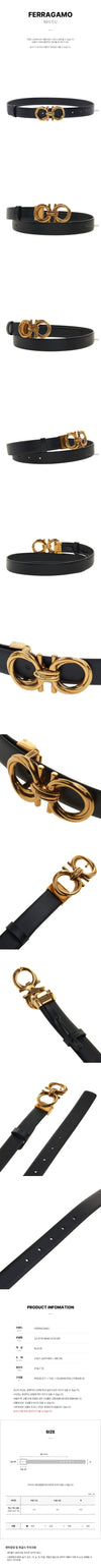 Salvatore Ferragamo Women's Gancini Buckle Belt 129861906 [P]