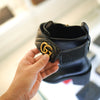 GUCCI Matelassé Damenstiefel 719849 AAA5W Leder Schwarz Luxus Damenschuhe 129137350 [P]