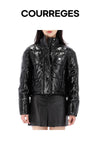 COURREGES ビニールショーツプファーパディングブラック 125049270 [P]
