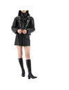 COURREGES ビニールショーツプファーパディングブラック 125049270 [P]