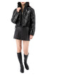 COURREGES ビニールショーツプファーパディングブラック 125049270 [P]