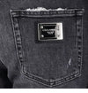 DOLCE & GABBANA 36インチ ラッキー チャンス ロゴ レッグ ディストレスド デニム パンツ GY07CD G8LL9 S9001 126752713 [P]