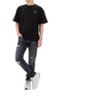 DOLCE & GABBANA 36インチ ラッキー チャンス ロゴ レッグ ディストレスド デニム パンツ GY07CD G8LL9 S9001 126752713 [P]