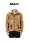 Gucci Size 100 Lucky Chance Web Suede Jacket 764343 XKDO4 2184 157870785 [P]