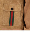 Gucci Size 100 Lucky Chance Web Suede Jacket 764343 XKDO4 2184 157870785 [P]