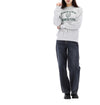 SPORTY & RICH Lucky Chance Varsity Crest Crewneck Sweatshirt 73817279 [P]