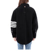 Thom Browne Diagonal Shearing Super Size Shirt Jacket FLL122C 02821 415 157871159 [P]