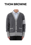 THOM BROWNE コットン4バーVネックヘクターカーディガン 035 73452946 [P]