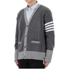 THOM BROWNE コットン4バーVネックヘクターカーディガン 035 73452946 [P]