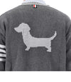 THOM BROWNE コットン4バーVネックヘクターカーディガン 035 73452946 [P]