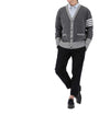 THOM BROWNE コットン4バーVネックヘクターカーディガン 035 73452946 [P]