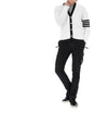 Thom Browne 4-Bar V-Neck Cable Cardigan 100 73452969 [P]