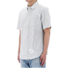 THOM BROWNE Oxford Kurzarmshirt in Größe 4 93374242 [P]