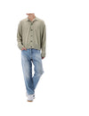 AMI XXL Größe Herzlogo Stickerei Cardigan 94092853 [P]