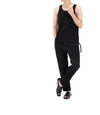 AMI Drawstring Sleeveless Tank Top 215 0062 001 93375373 [P]