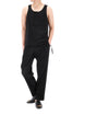 AMI Drawstring Sleeveless Tank Top 215 0062 001 93375373 [P]