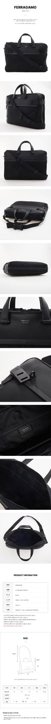 SALVATORE FERRAGAMO ハグバックルブリーフケース 159882585 [P]