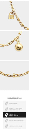 TIFFANY & CO ハードウェア シングル ラップ ネックレス YG B1209C093 162955332 [P]