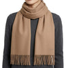 MaxMara Embroidered Logo Wool Muffler Camel 2524546052600 005 161411053 [P]