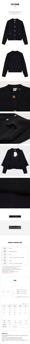 Toteme Hammered Button Cardigan 152233308 [P]