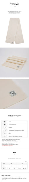 TOTEME Monogram Twill Schal 150481834 [P]