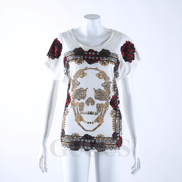 PHILIPP PLEIN Kurzarm mit Perlenverzierung 123485