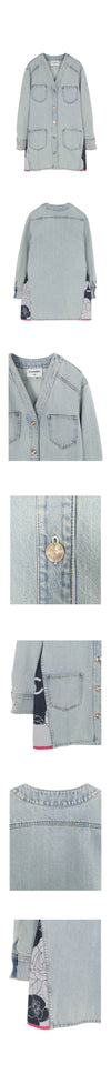 CHANEL Denimjacke 36 Hellblau 5ET0180 126930293 [P]