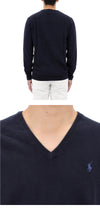 POLO RALPH LAUREN XL Größe Lucky Chance Pony Logo V-Ausschnitt Strickpullover 710670789 004 144961511 [P]
