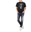 MONCLER Lucky Chance Logo Druck T-Shirt Größe XXL 8C00016 89AJS 998 145876702 [P]