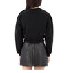 Balmain Logo Print Crop Sweatshirt EF1JQ002BB02 EAB 139775120 [P]
