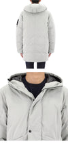 STONE ISLAND Wappen-Patch Mikro Twill Hoodie Lange Daunenjacke 7100008 S0026 V0061 143210532 [P]