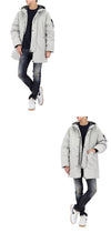STONE ISLAND Wappen-Patch Mikro Twill Hoodie Lange Daunenjacke 7100008 S0026 V0061 143210532 [P]