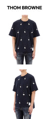 Thom Browne Embroidered Goose Short Sleeve T-Shirt MJS294E J0058 415 143210539 [P]
