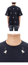 Thom Browne Embroidered Goose Short Sleeve T-Shirt MJS294E J0058 415 143210539 [P]