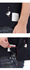 Thom Browne Embroidered Goose Short Sleeve T-Shirt MJS294E J0058 415 143210539 [P]