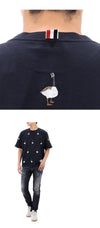Thom Browne Embroidered Goose Short Sleeve T-Shirt MJS294E J0058 415 143210539 [P]