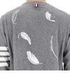 Thom Browne Feather Intarsia Pullover Sweater MKA556A Y3039 055 Size 3 138414835 [P]