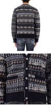 THOM BROWNE Shetland-Schafwoll-Mischung V-Ausschnitt Cardigan 146989545 [P]