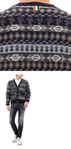 THOM BROWNE Shetland-Schafwoll-Mischung V-Ausschnitt Cardigan 146989545 [P]