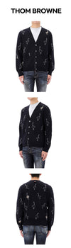 Thom Browne Goose Intarsia Merino Wool Cardigan 143210538 [P]