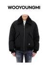 Wooyoungmi Faux Fur Collar Wool Zip-Up Down Jacket 149324036 [P]
